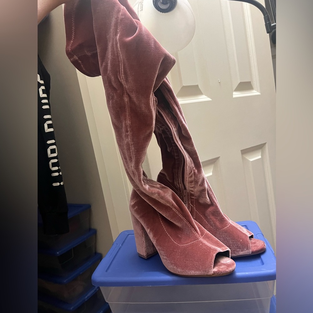 Pink boots
